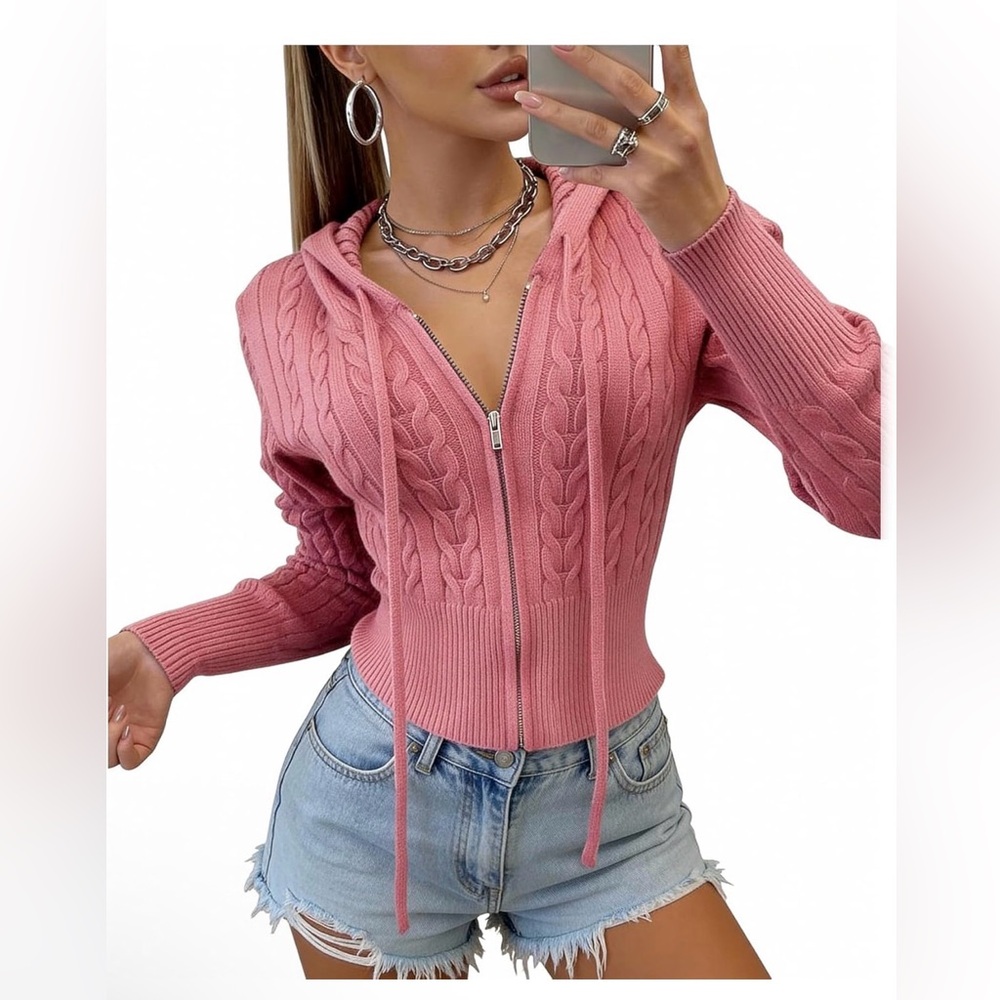 🆕Cable Knit Sweater Crop Sweater